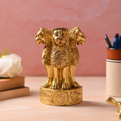 Brass Ashok Stambh – Emblem of Pride and Heritage (6.5 Inch)