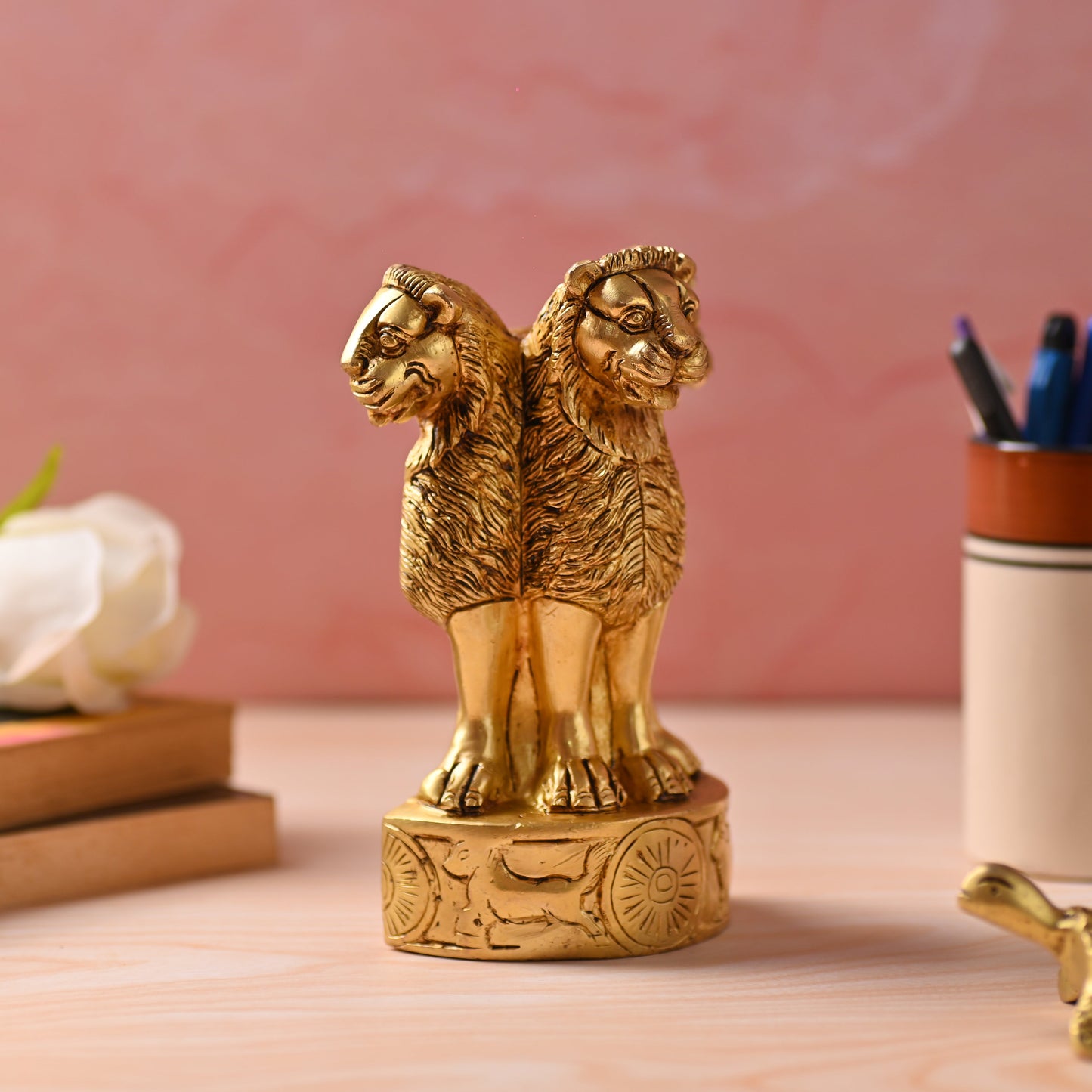 Brass Ashok Stambh – Emblem of Pride and Heritage (6.5 Inch)