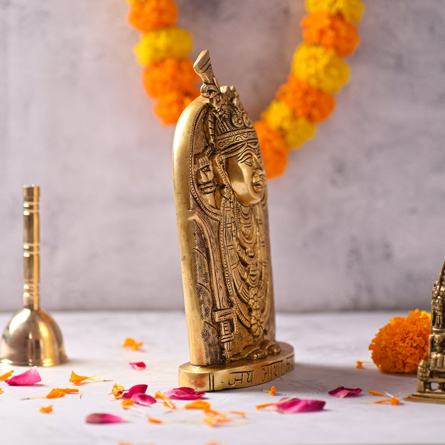 Brass Aashapura Maa Idol – Handcrafted Traditional Brass Decor (9.8 Inch)