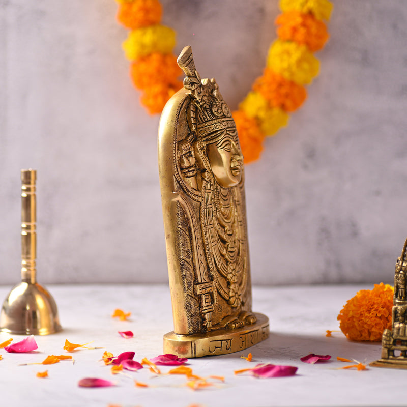 Brass Aashapura Maa Idol – Handcrafted Traditional Brass Decor (9.8 Inch)