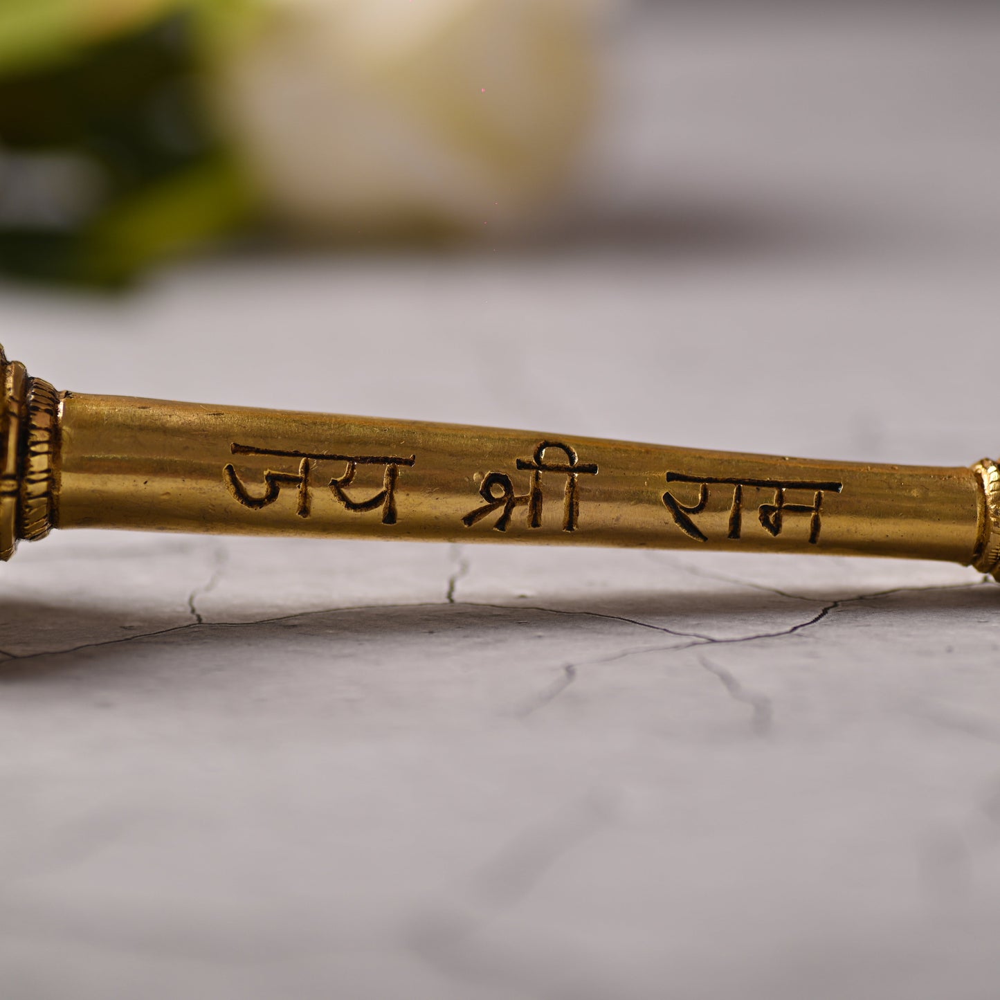 Brass Handcrafted Hanuman Mace/Gada – Strength & Devotion (6.5 Inch)