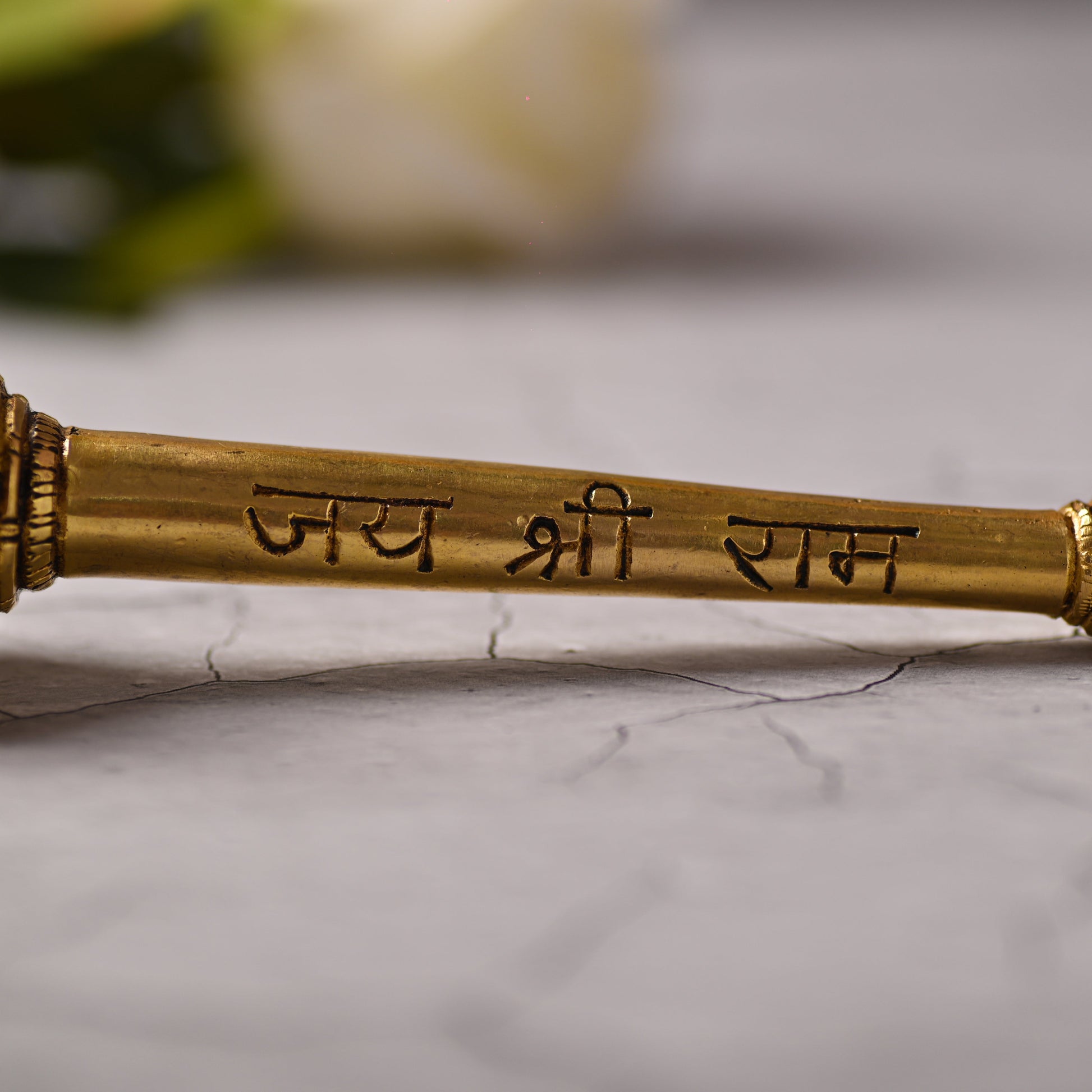 Brass Handcrafted Hanuman Mace/Gada – Strength & Devotion (6.5 Inch)