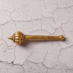 Brass Handcrafted Hanuman Mace/Gada – Strength & Devotion (6.5 Inch)