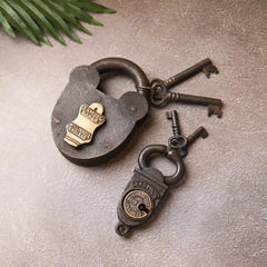 Iron Door Lock With Two Keys