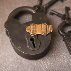 Iron Door Lock With Two Keys