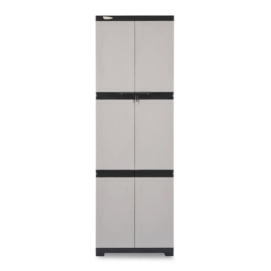 Nilkamal Freedom Mini Medium (FML) Plastic Cabinet for Storage(Grey/Charcoal Grey)