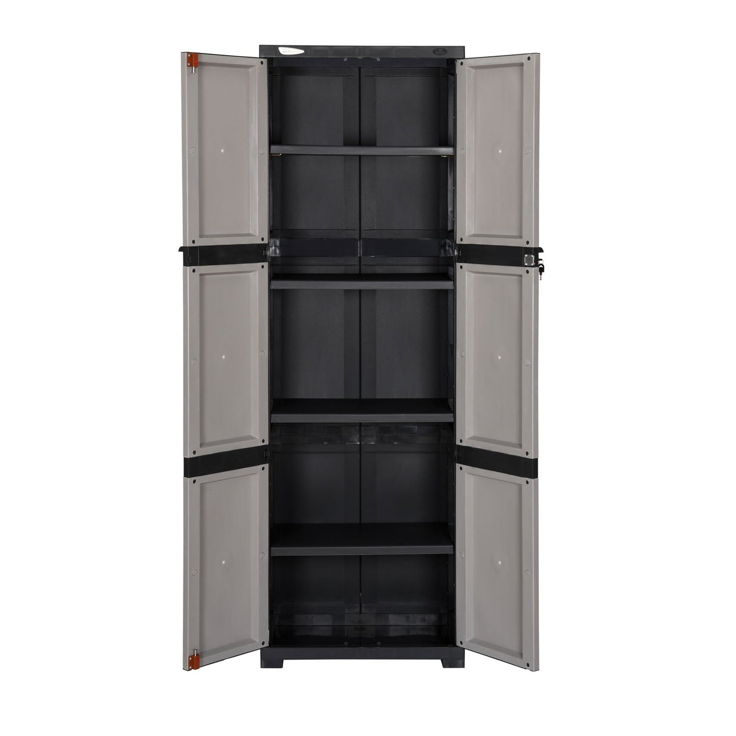 Nilkamal Freedom Mini Medium (FML) Plastic Cabinet for Storage(Grey/Charcoal Grey)