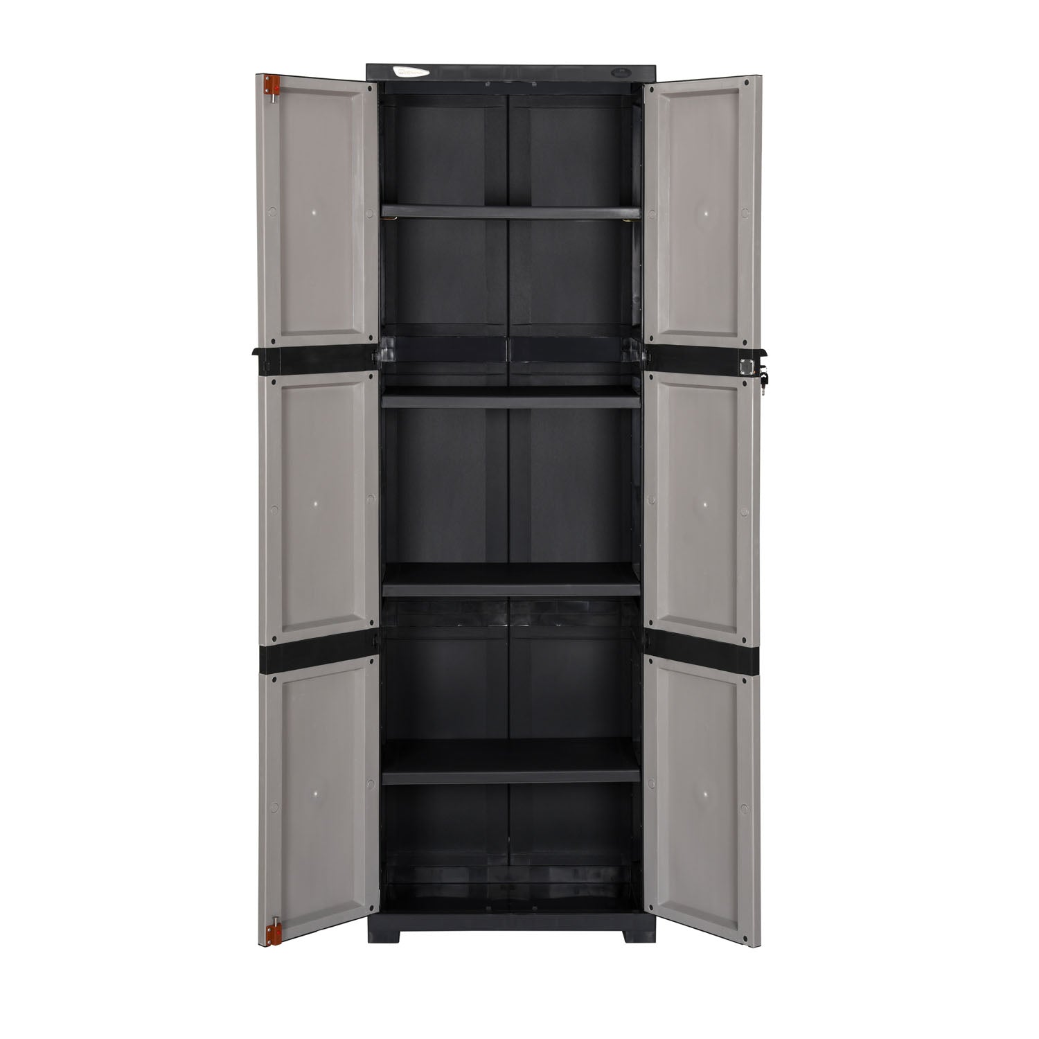 Nilkamal Freedom Mini Medium (FML) Plastic Cabinet for Storage(Grey/Charcoal Grey)