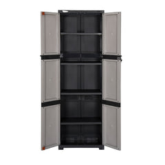 Nilkamal Freedom Mini Medium (FML) Plastic Cabinet for Storage(Grey/Charcoal Grey)