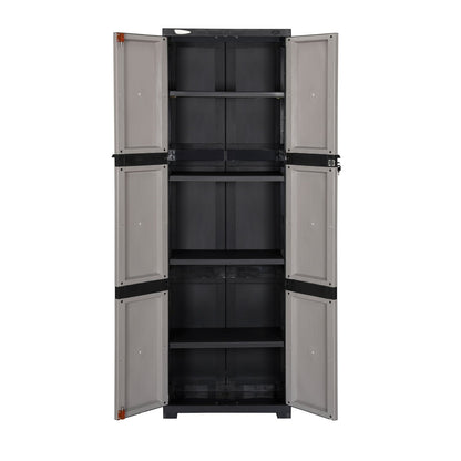 Nilkamal Freedom Mini Medium (FML) Plastic Cabinet for Storage(Grey/Charcoal Grey)