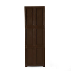 Nilkamal Freedom Mini Medium (FML) Plastic Cabinet for Storage (Sandy & Dark Brown)
