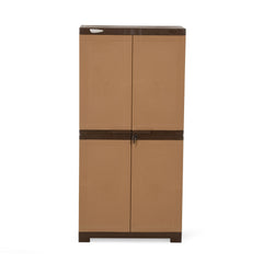 Nilkamal Freedom Mini Medium (FMM) Plastic Cabinet (Sandy & Dark Brown)
