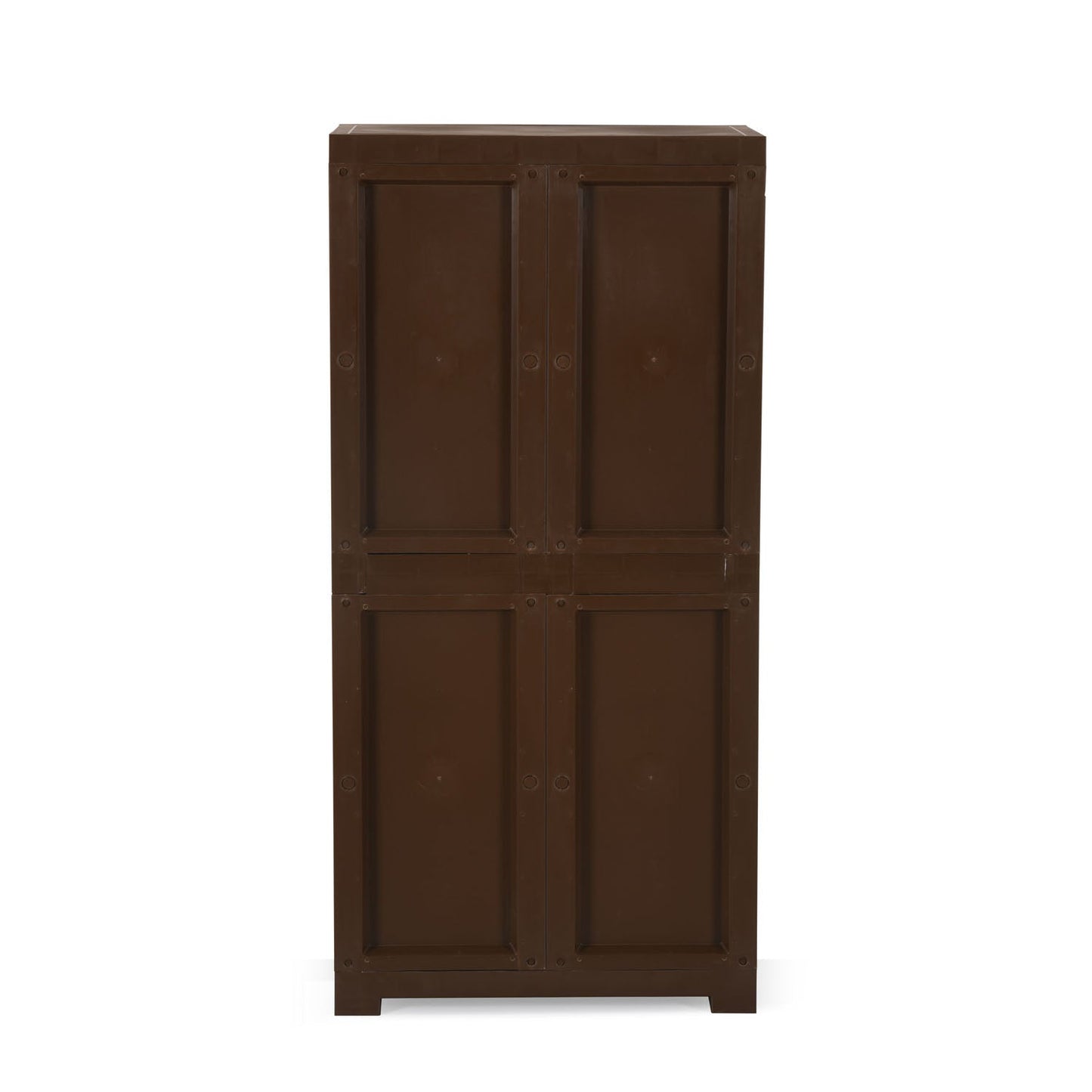 Nilkamal Freedom Mini Medium (FMM) Plastic Cabinet (Sandy & Dark Brown)