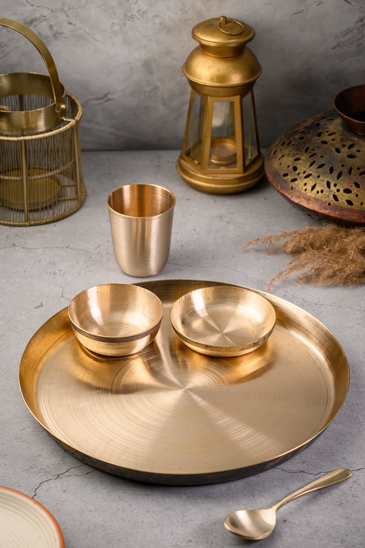Kansa Dinner Set (Dish Set) 5 Pcs