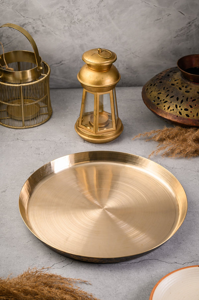 Kansa Dinner Plate - Elevate Your Healthy Dining Experience with Velanstore