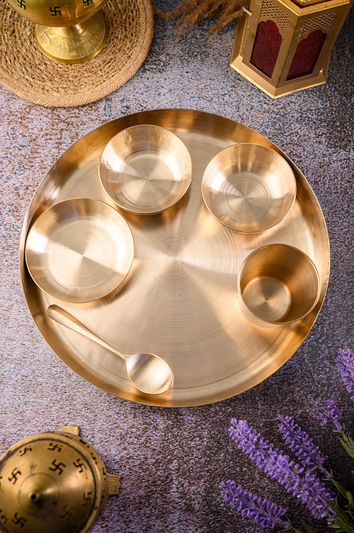 Kansa Thali Set 6 Piece – A Perfect Choice for Indian Meal