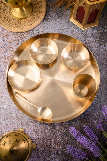 Kansa Thali Set 6 Piece – A Perfect Choice for Indian Meal