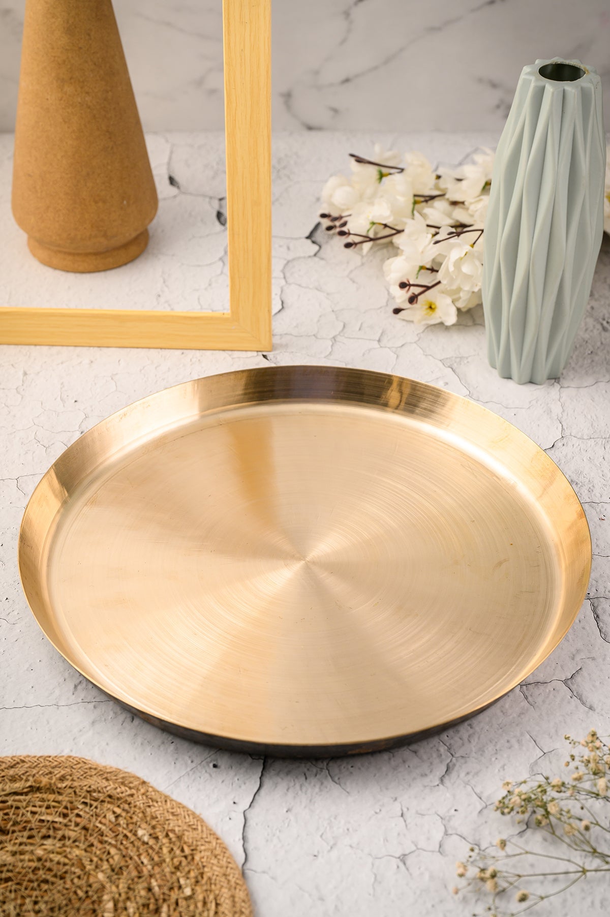 Kansa Dinner Plate - Elevate Your Healthy Dining Experience with Velanstore