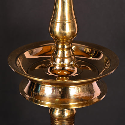 Brass Traditional Samai/Diya (17.5 Inch)