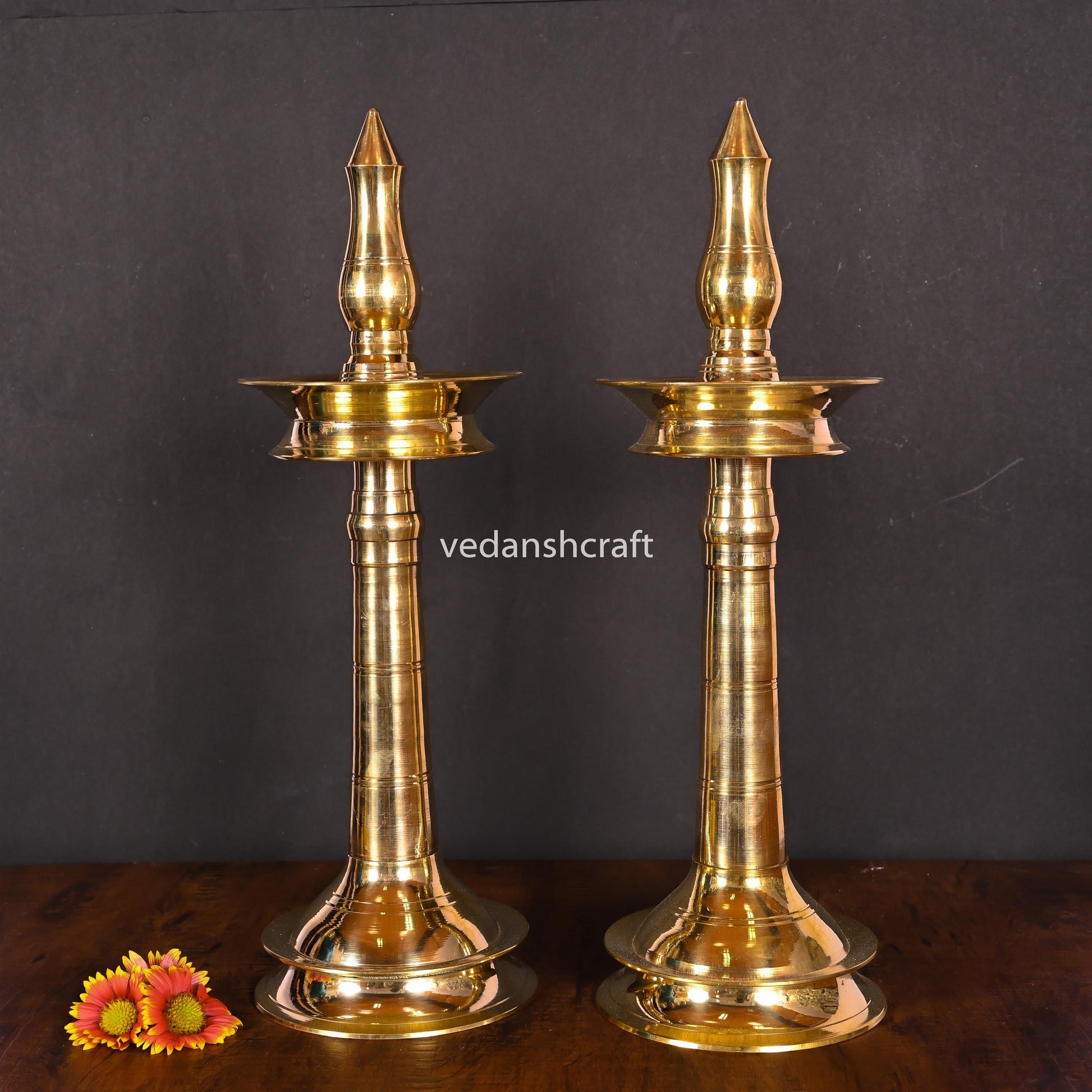 Brass Traditional Samai/Diya Pair