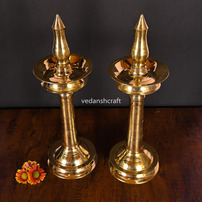Brass Traditional Samai/Diya Pair