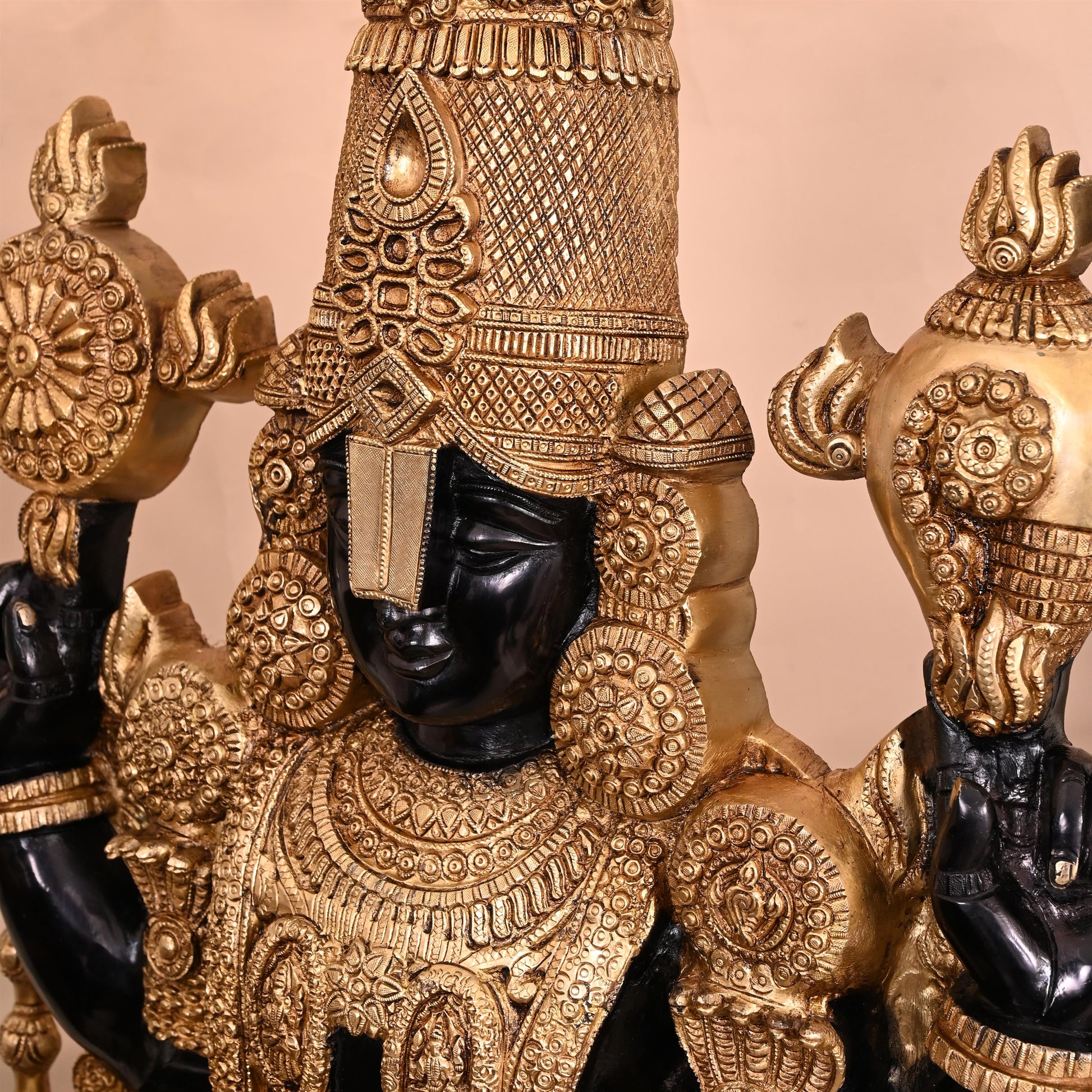 Brass Tirupati Balaji/Venkateshwar Idol (48 Inch)