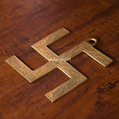 Brass Swastik Wall Hanging