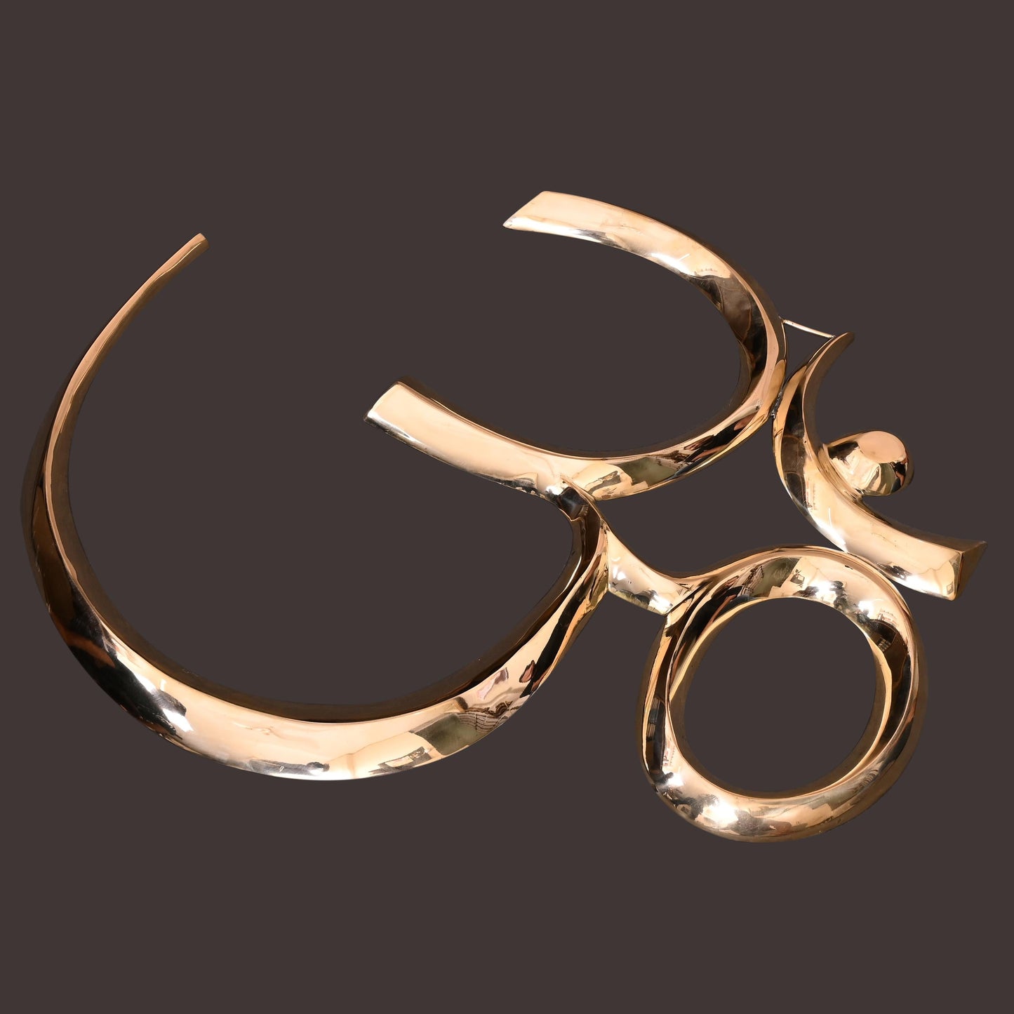 Brass Divine Om Wall Hanging