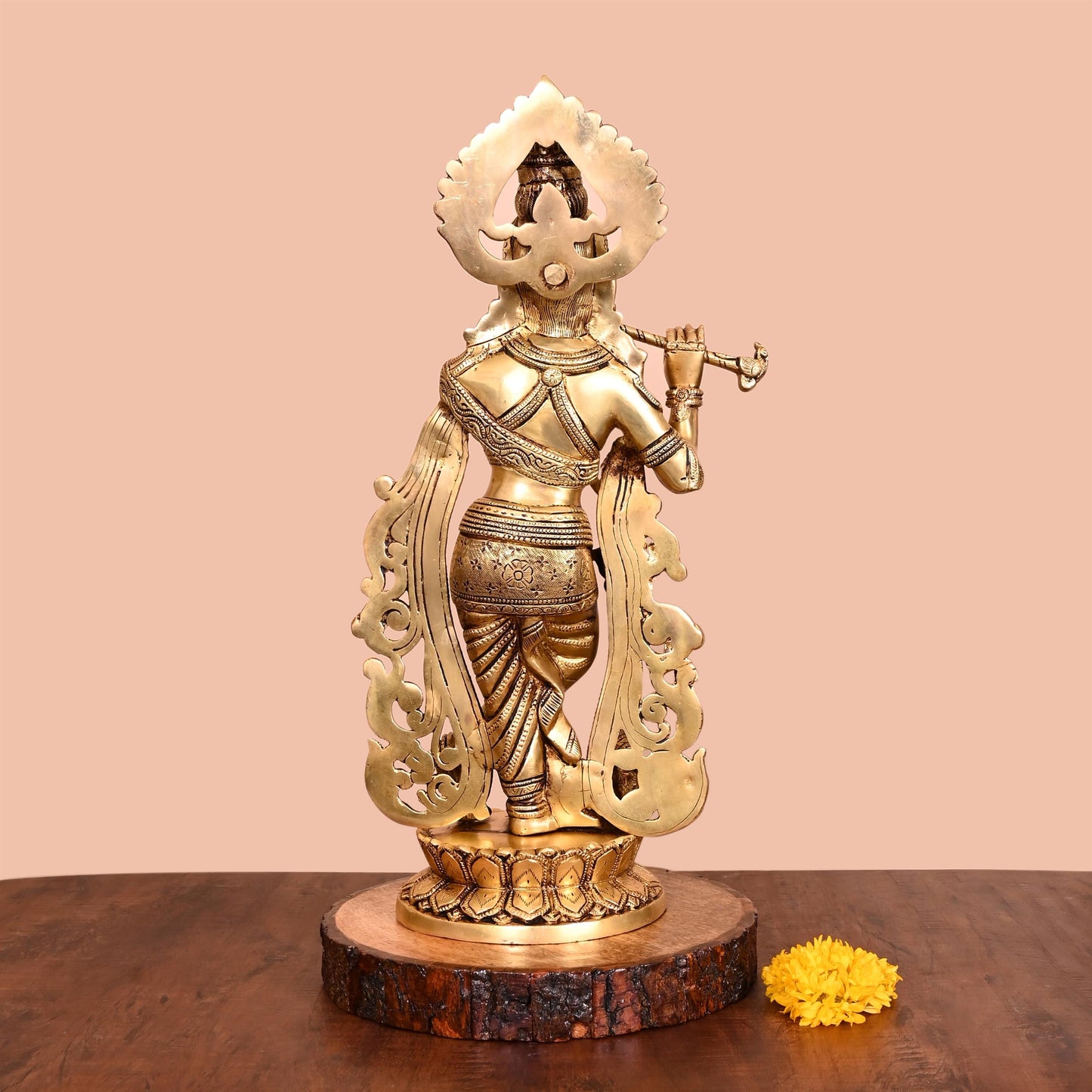 Brass Lord Krishna Statue (18 Inch)