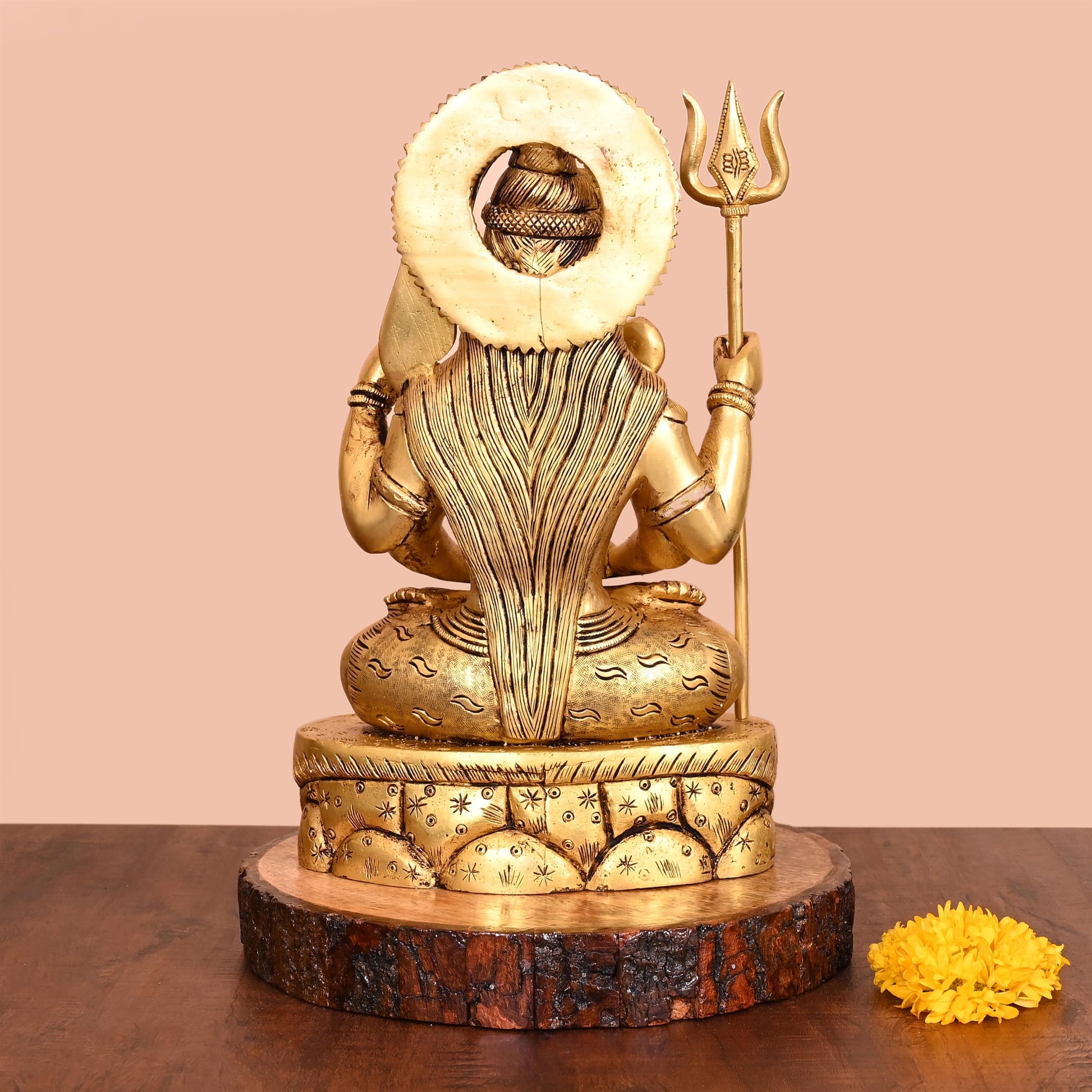Brass Lord Shiva Idol (12.5 Inch)