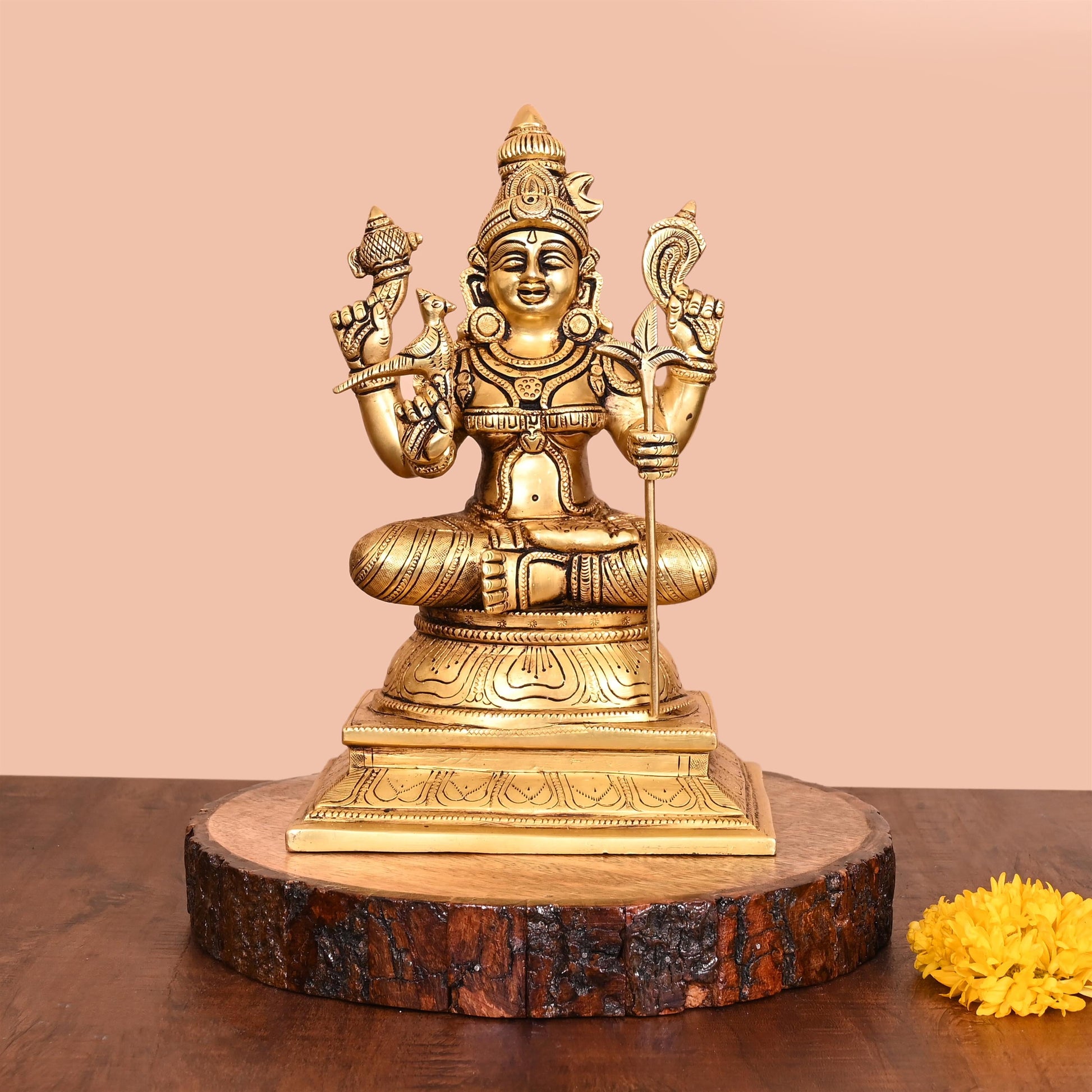 Brass Rajarajeshwari Devi Idol (10 Inch)