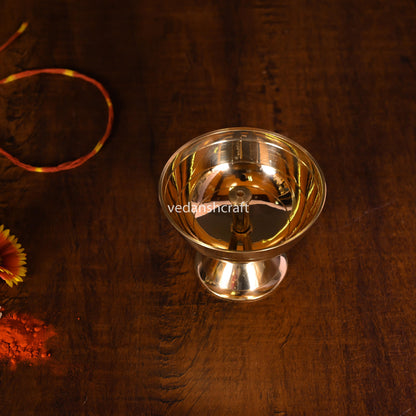 Brass Akhand Diya (2 Inch)