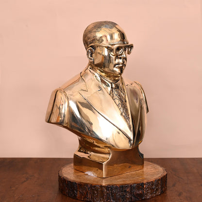 Brass Bhimrao Ambedkar Bust Statue (14 Inch)