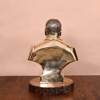 Brass Bhimrao Ambedkar Bust Statue (14 Inch)