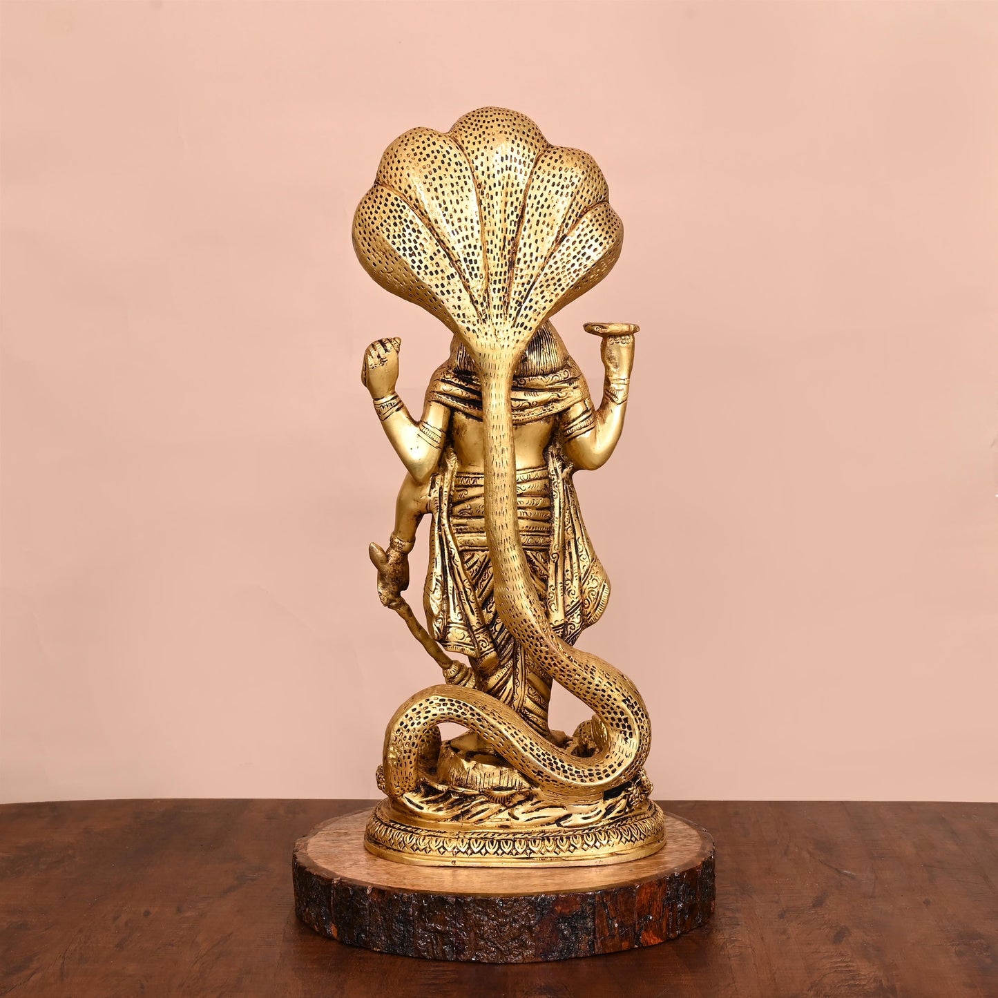 Brass Standing Lord Vishnu Idol (17 Inch)