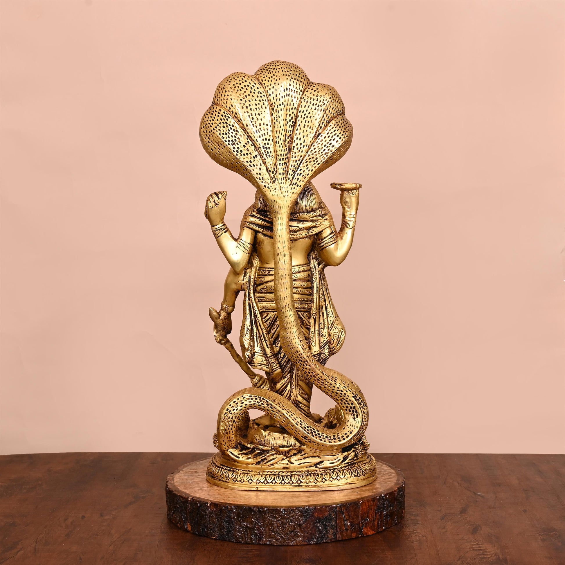 Brass Standing Lord Vishnu Idol (17 Inch)
