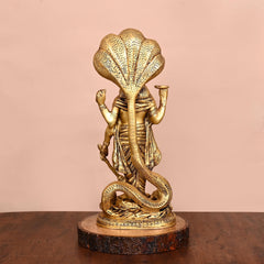 Brass Standing Lord Vishnu Idol (17 Inch)