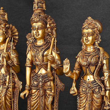 Brass Ram Darbar Statue Set (24.5 Inch)