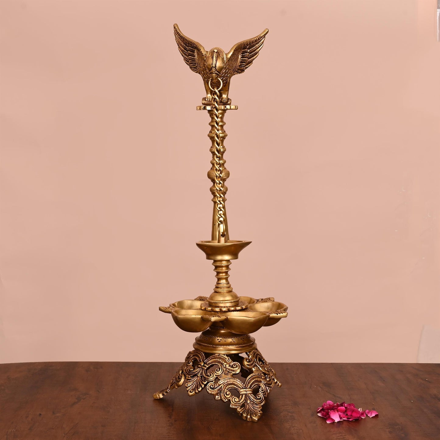 Brass Superfine Parrot Long Lamp (21 Inch)