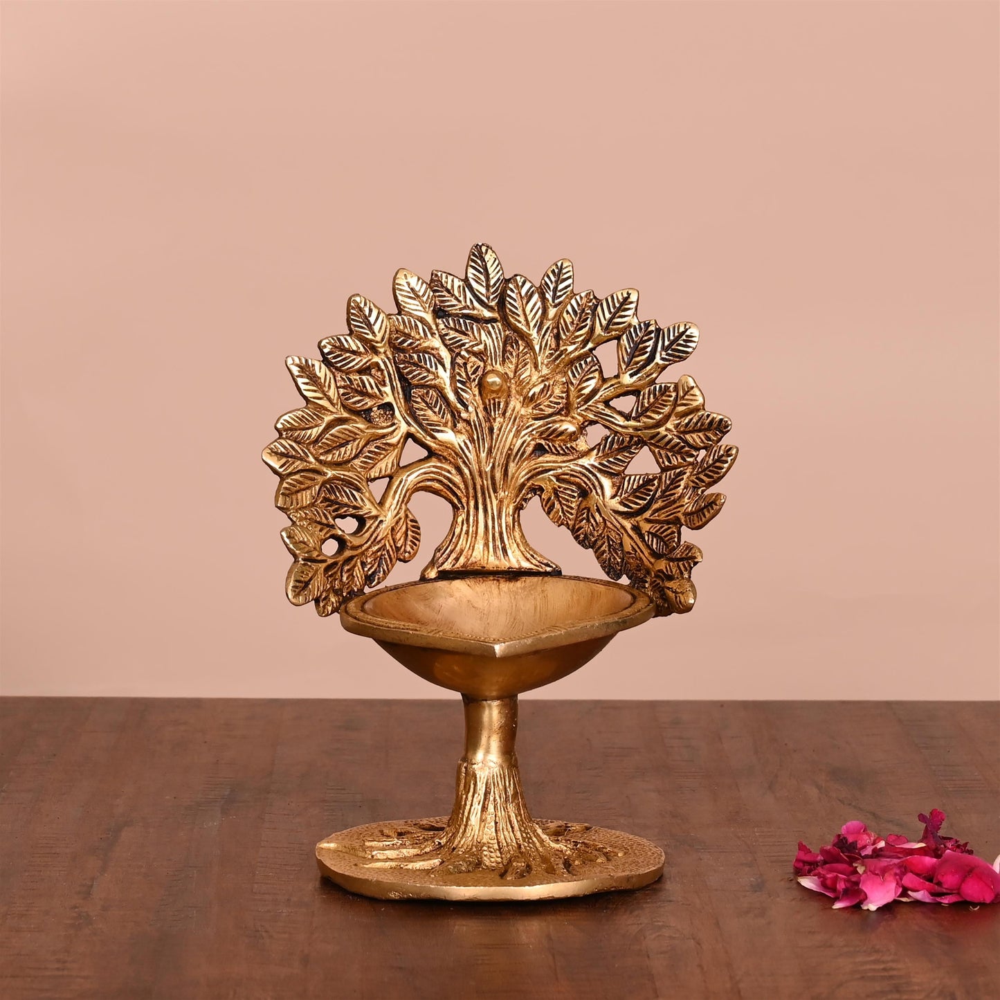 Brass Kalpvriksha Diya/Lamp (7 Inch)