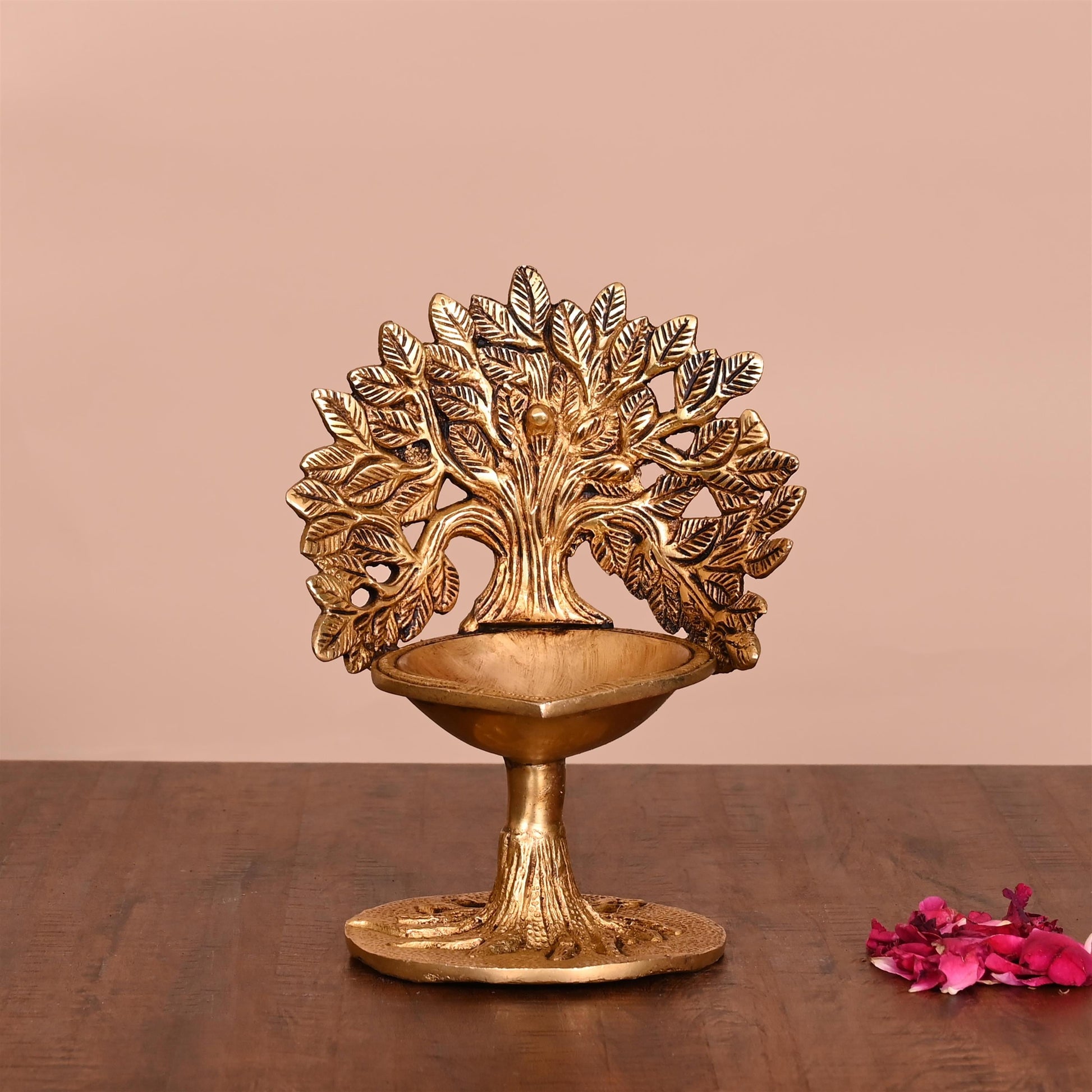 Brass Kalpvriksha Diya/Lamp (7 Inch)