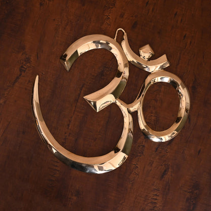 Brass Divine Om Wall Hanging