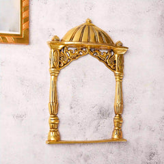 Brass Temple Frame Wall Hanging (10 Inch)
