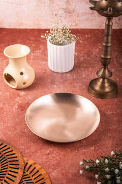 Kansa Nasta Plate / Quarter Plate – 8 Inch