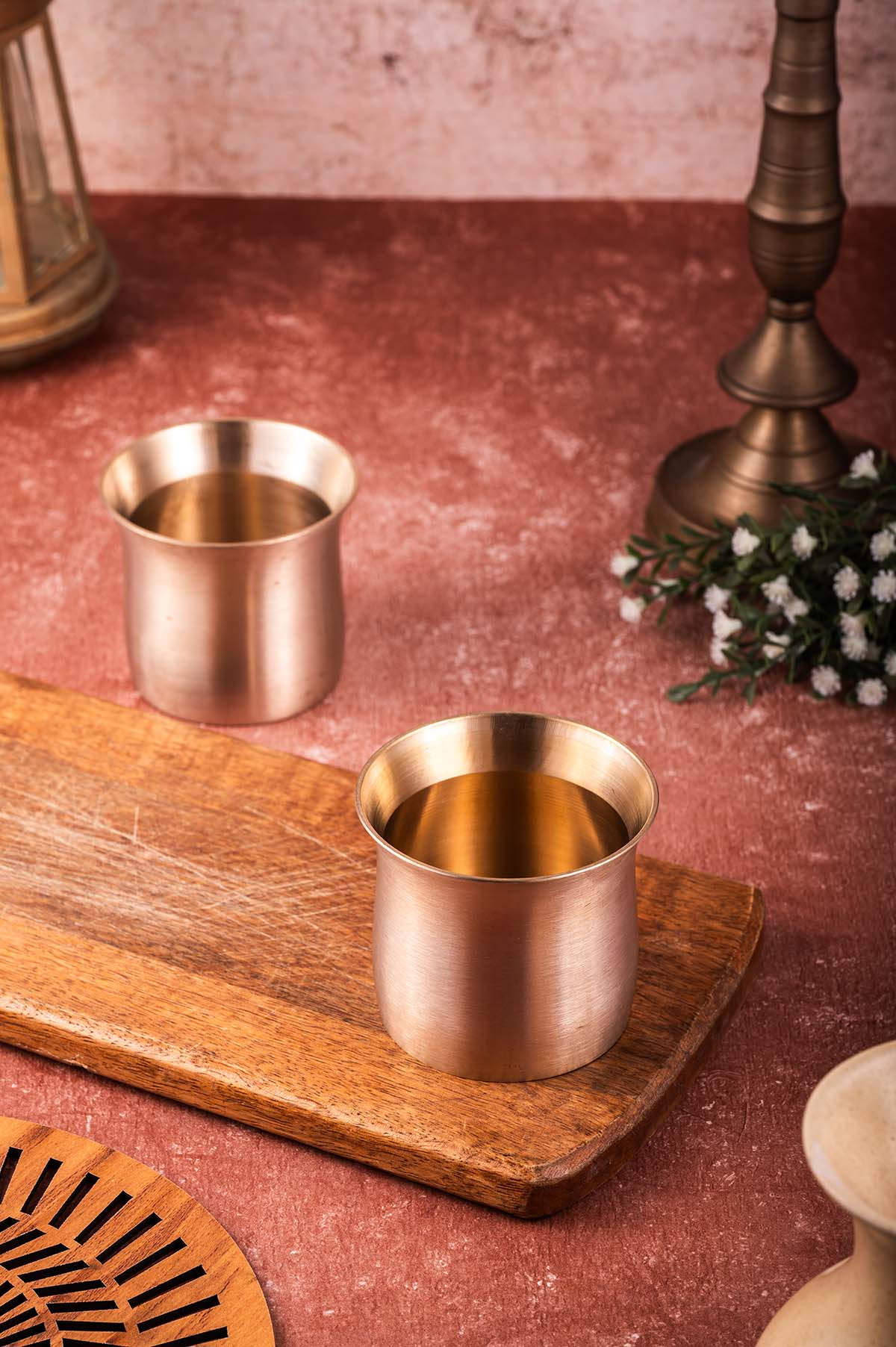 Kansa Tumbler/Glass Bunglow (SET OF 2)