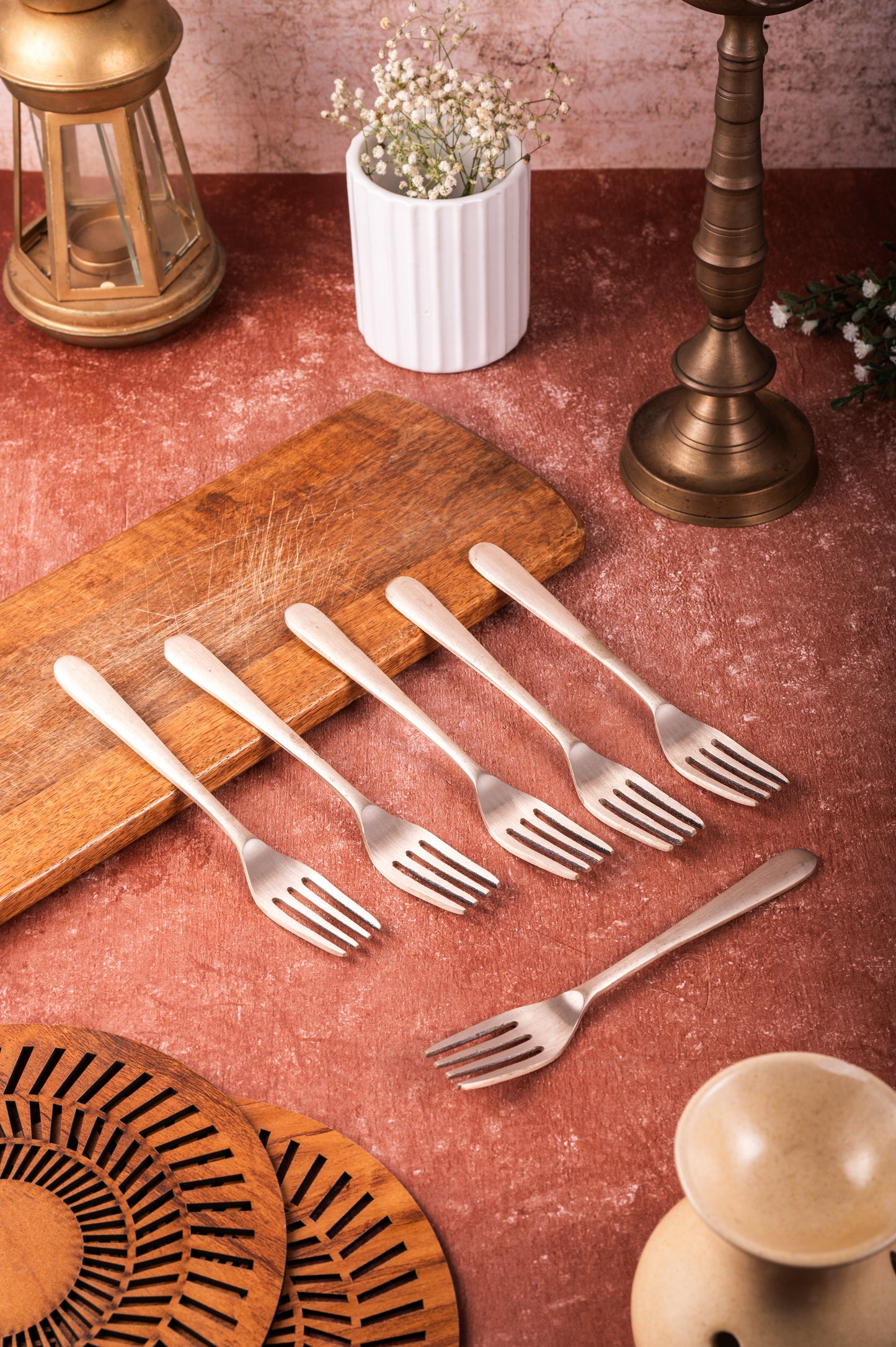 Bronze Fork Set / Cutlery Set – 6 Piece