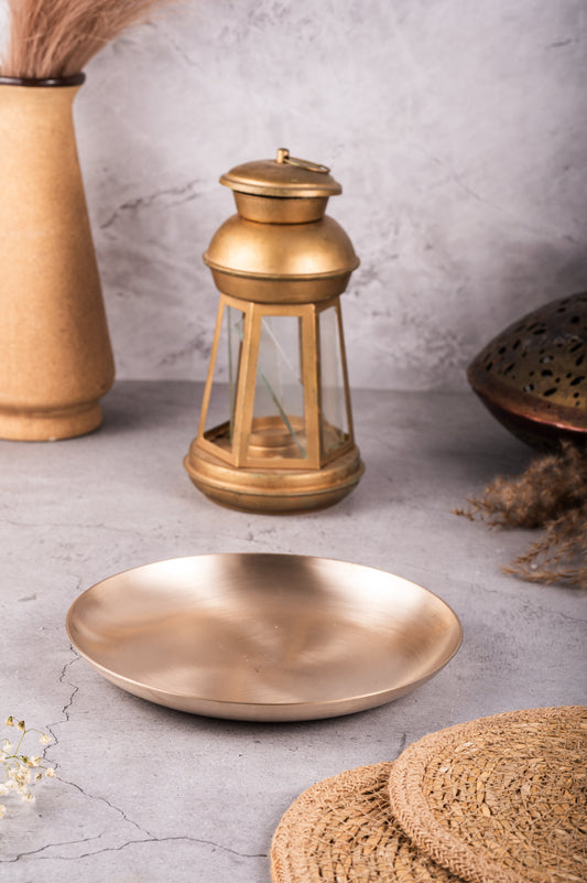 Kansa Nasta Plate / Quarter Plate – 8 Inch