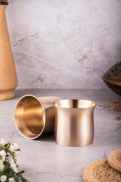 Kansa Tumbler/Glass Bunglow (SET OF 2)