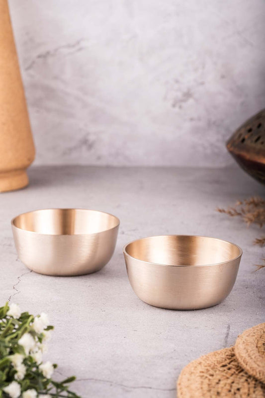 Kansa Katori Medium (SET OF 2)  | Matte Finish