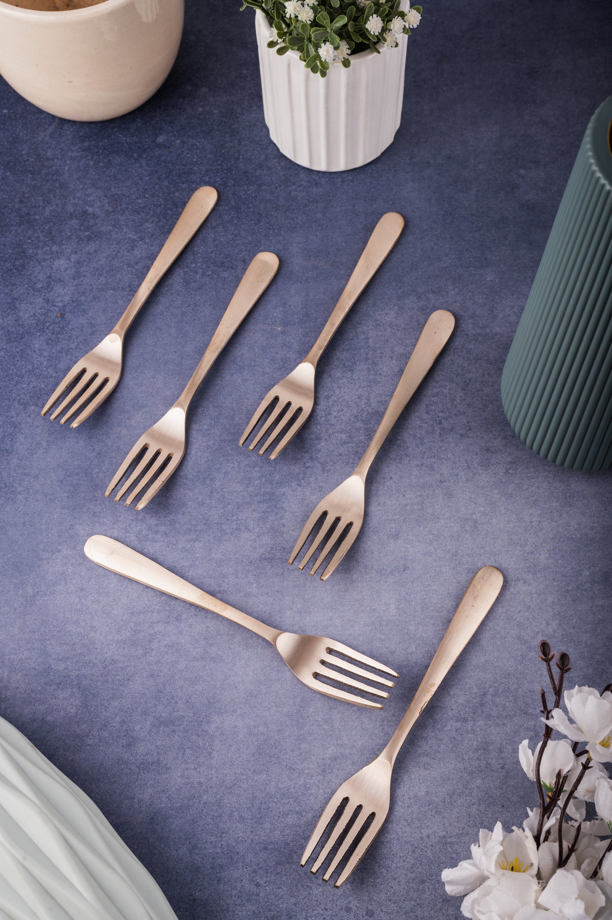 Bronze Fork Set / Cutlery Set – 6 Piece